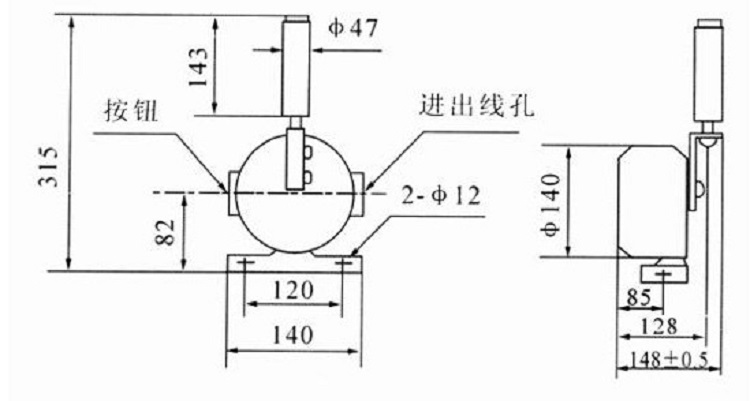 跑偏開關-尺寸圖